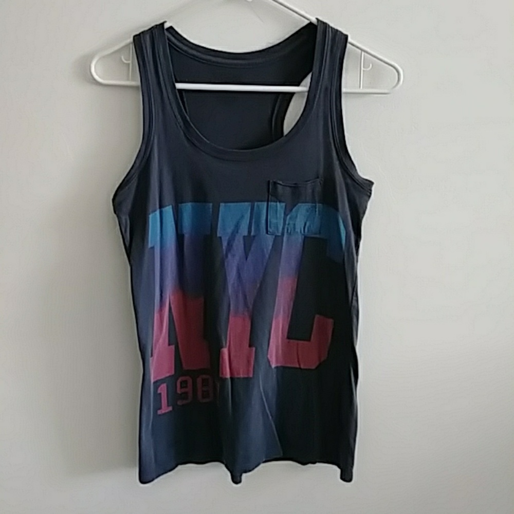 Gray cotton tank